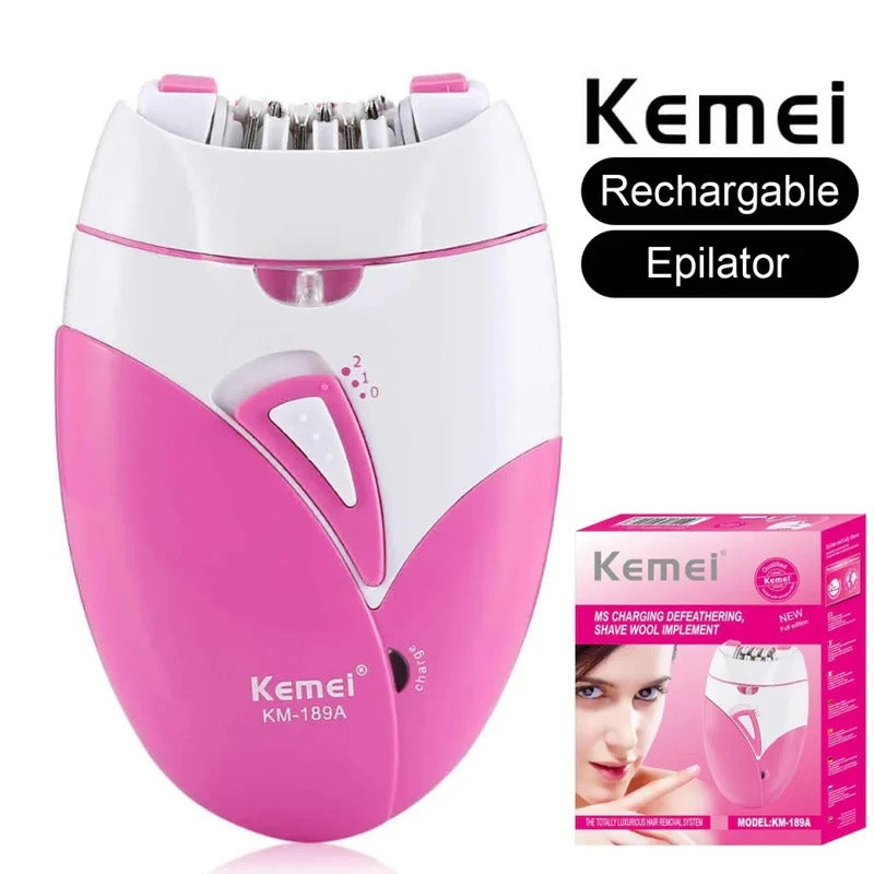 Kemei 189A Rechargeable Woman Hair Remover Machine