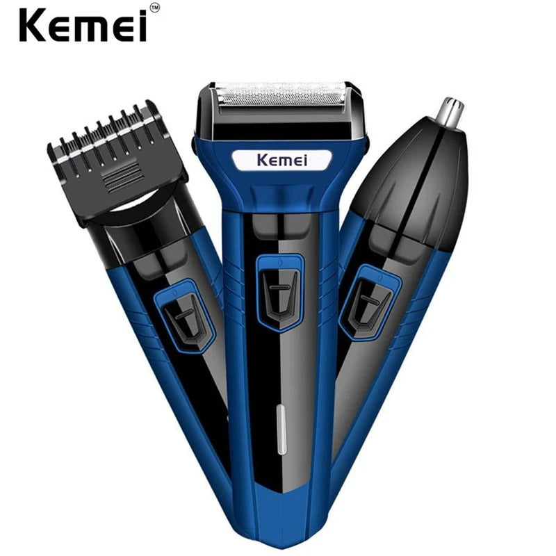Kemei KM-6330 3 In 1 Professional Hair Trimmer Grooming Kit