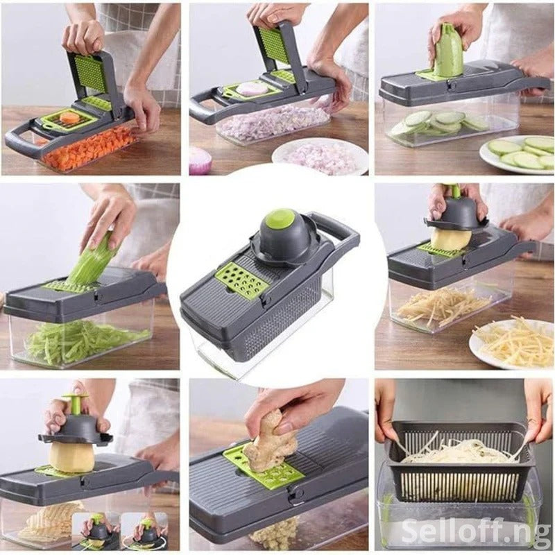 16 in 1 Multifunctional Vegetable Chopper and Slicer